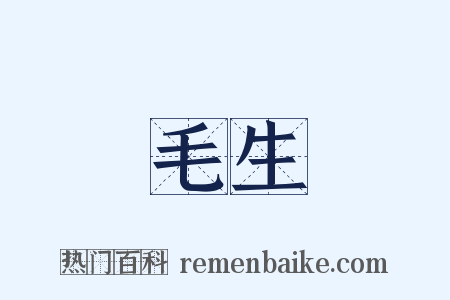 毛生是什么意思的图片